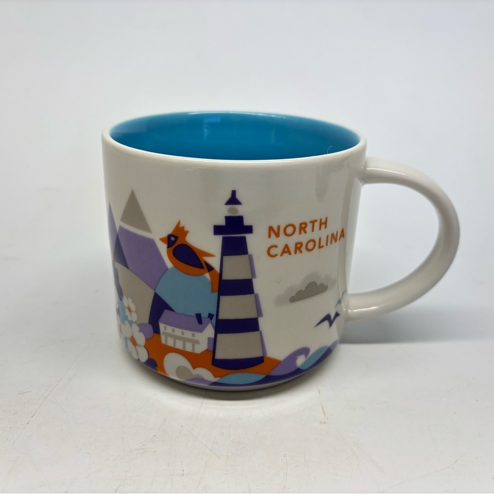 Starbucks Coffee Mug North Carolina YOU ARE HERE Collection 2013 14 oz